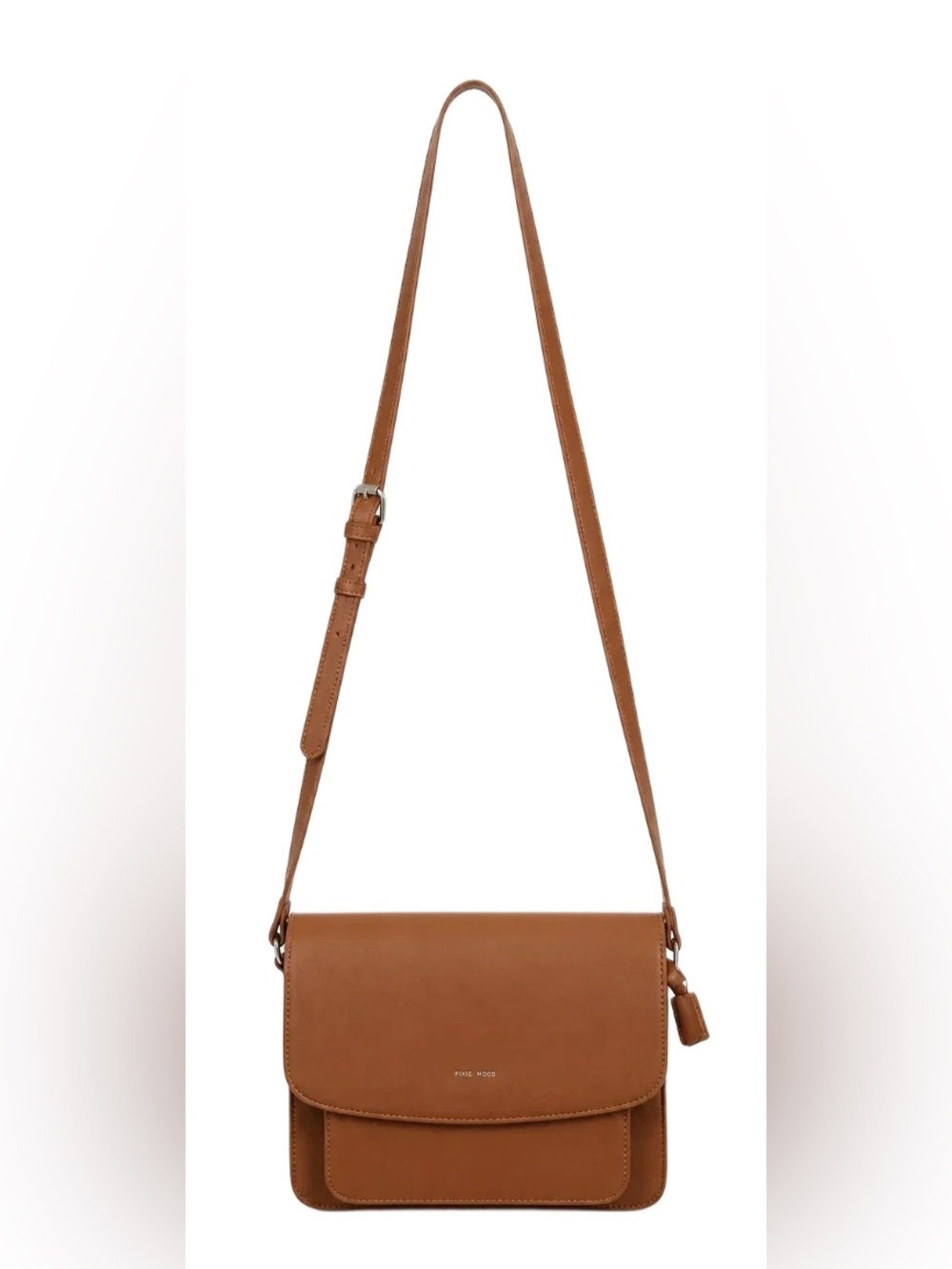Pixie Mood Tan Vegan Leather Brown Crossbody Bag
